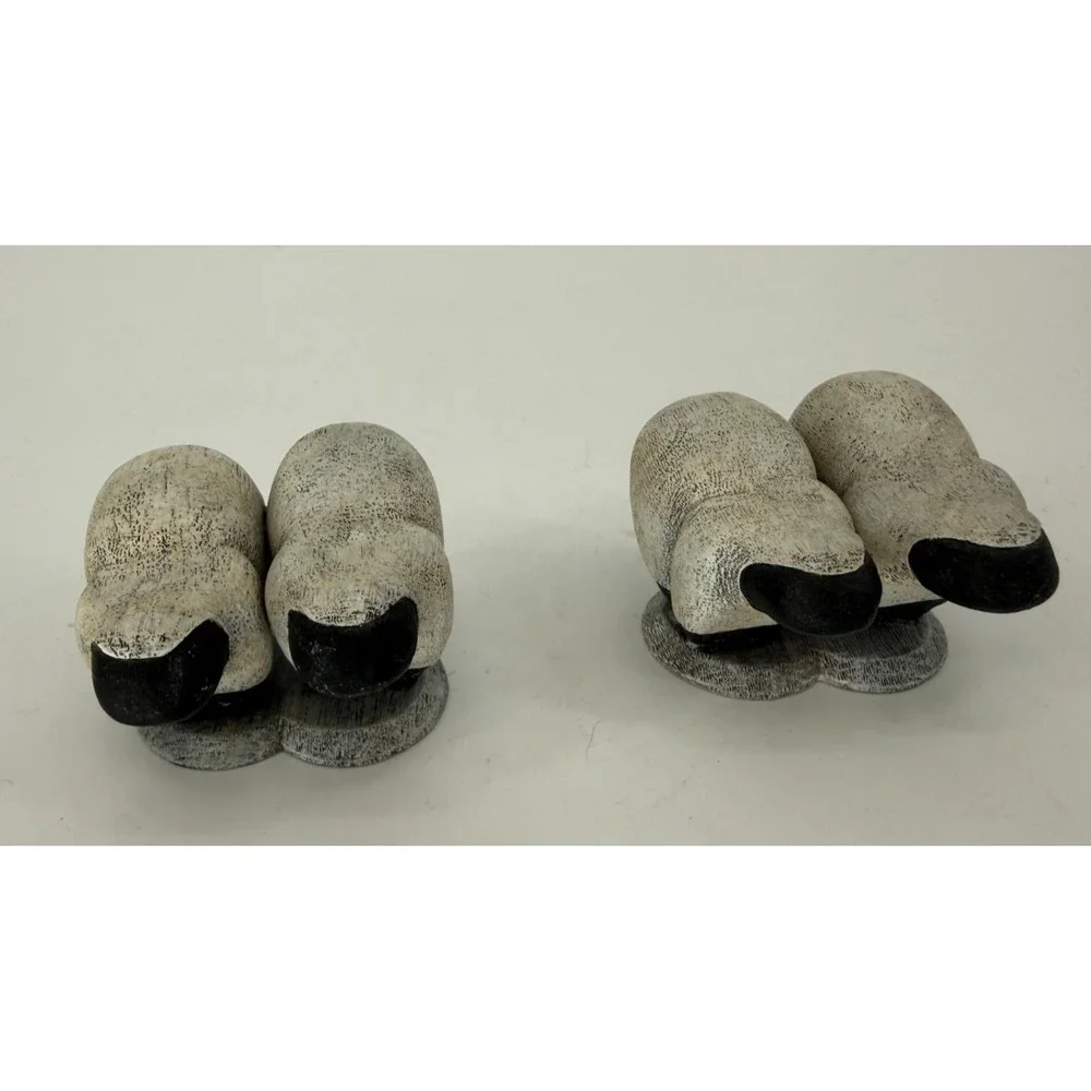 Demdaco Noahs Family Sheep Pair Figurine Resin Replacement Part 2004 Farm Animal